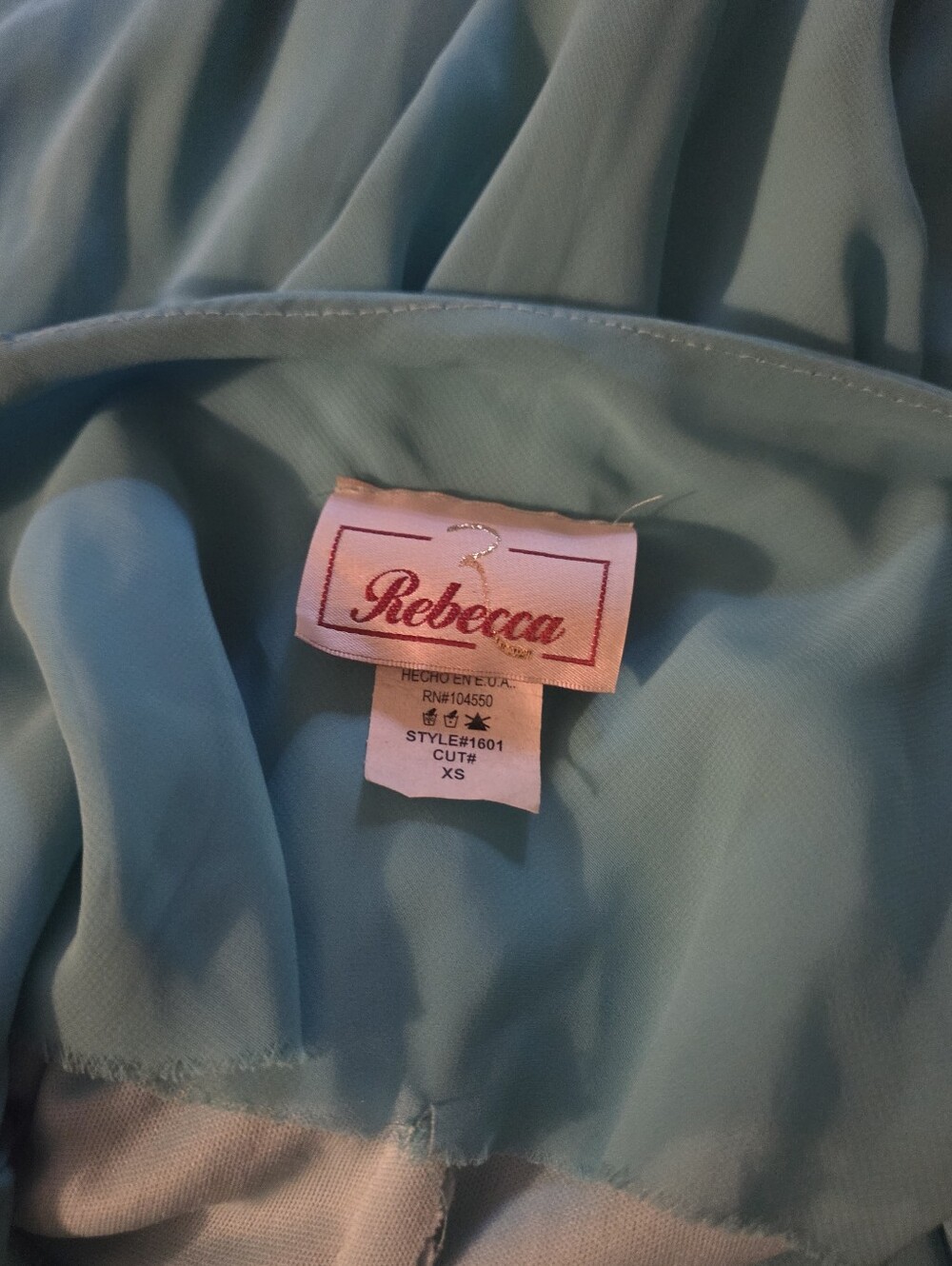 Y2k Aqua Dress - Picture 2 of 7